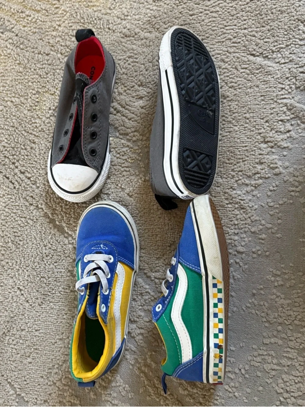 Boys shoes bundle vans converse Sanuk  sneakers shoes slip on no tie